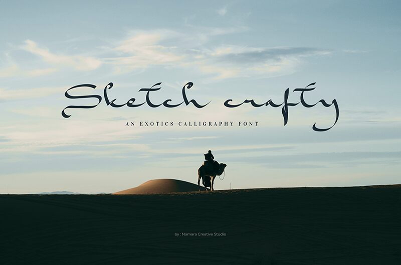 Sketch Crafty Schriftart