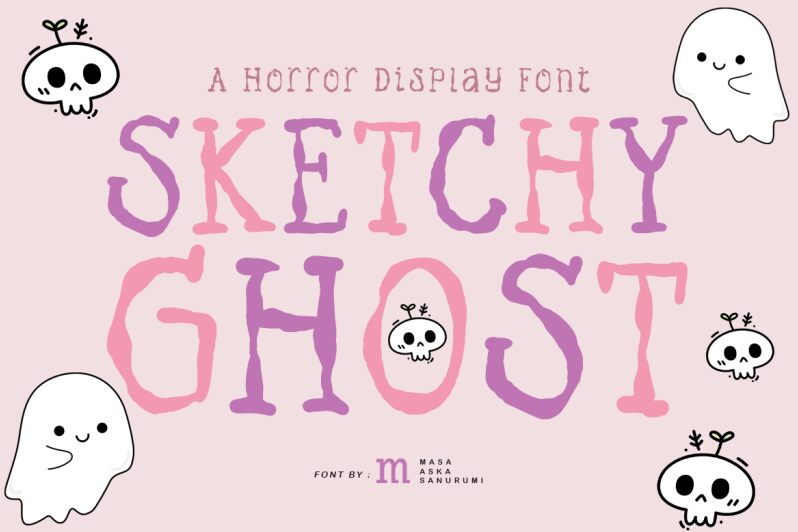 Sketchy Ghost Schriftart