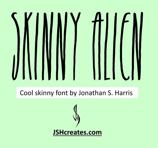 Skinny Alien Schriftart
