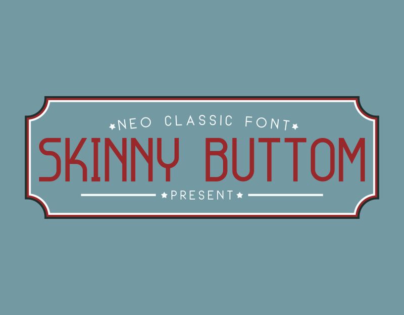 Skinny Buttom 字体