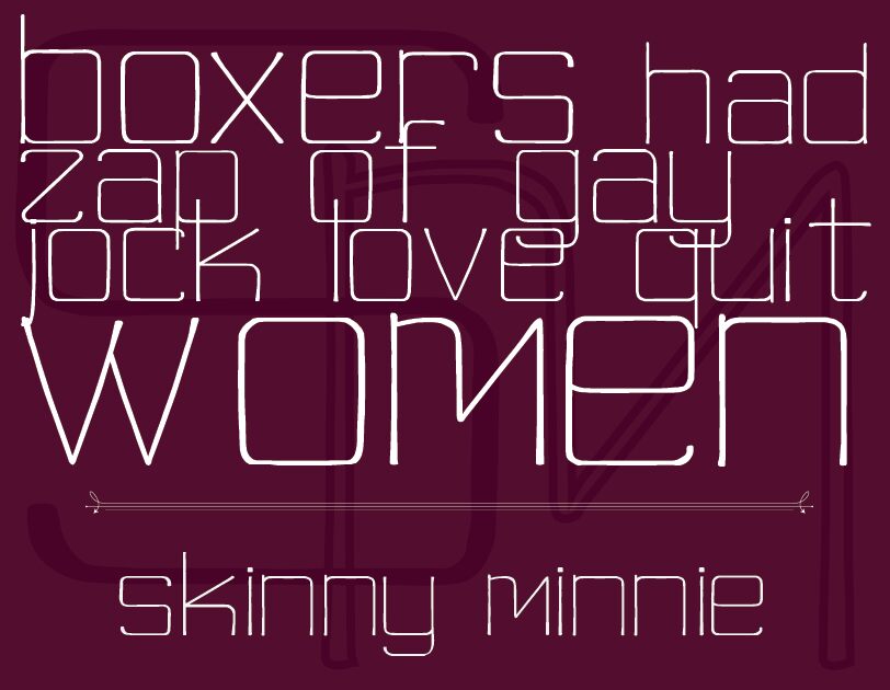 skinny minnie Font