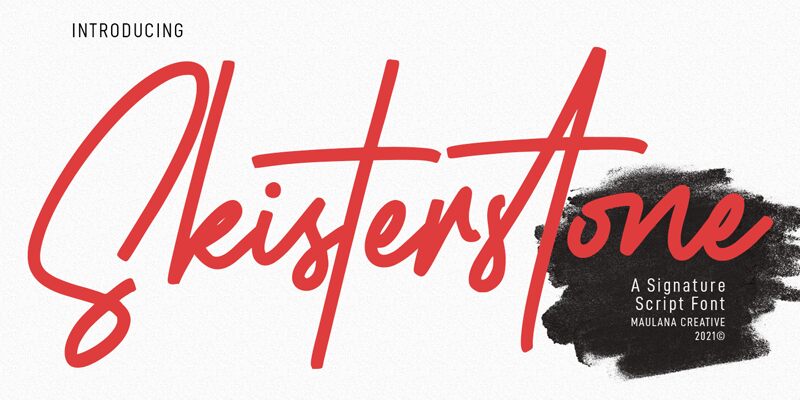 Skisterstone Druh písma