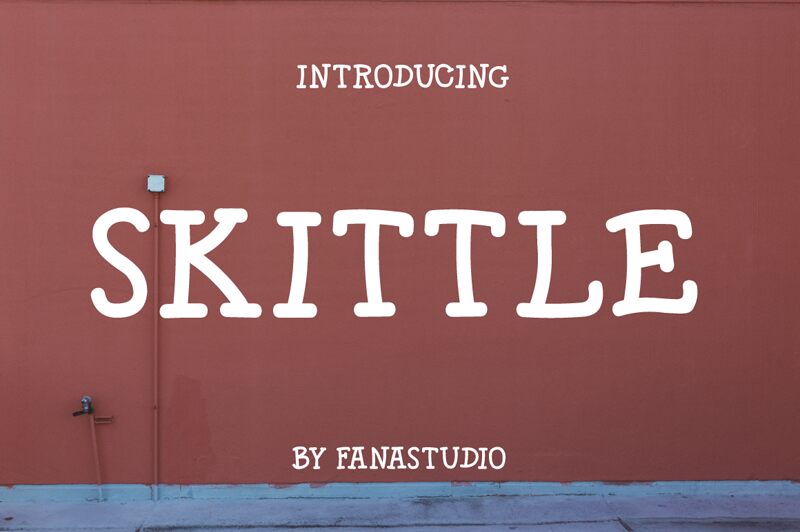 SKITTLE Schriftart