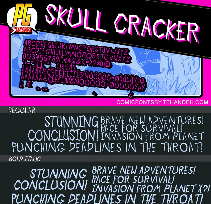 Skull Cracker Schriftart