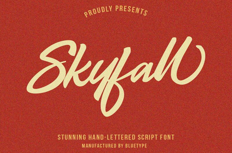 Skyfall Schriftart
