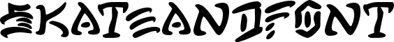 Preview of the Skateandfont font