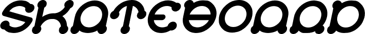 SKATEBOARD Bold Italic