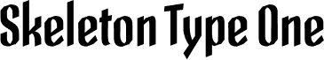 Skeleton Type One Poster Bold