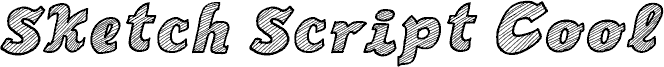 Sketch Script Cool Italic шрифт