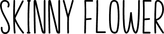 Skinny Flower font