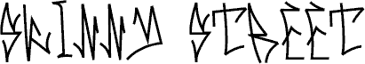 Skinny Street Medium 字体