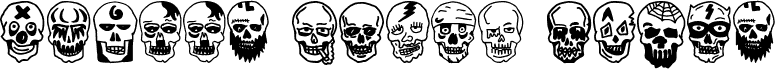 Skulls Party Icons