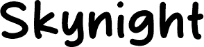 Skynight шрифт