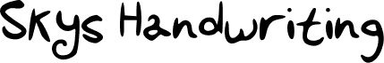Skys Handwriting