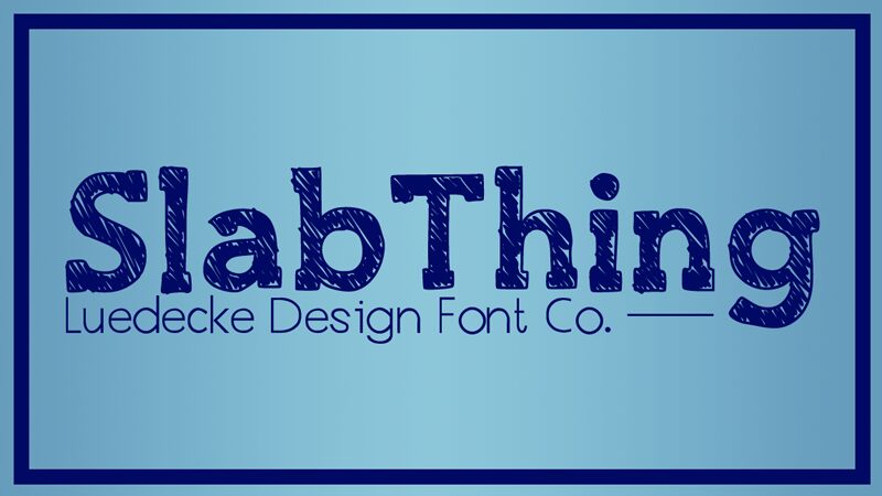 SlabThing Czcionka