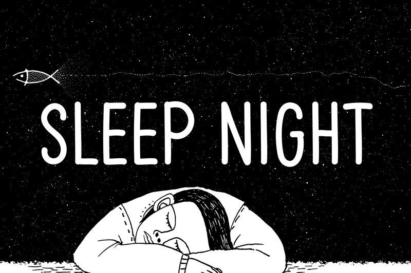 Sleep Night Druh písma