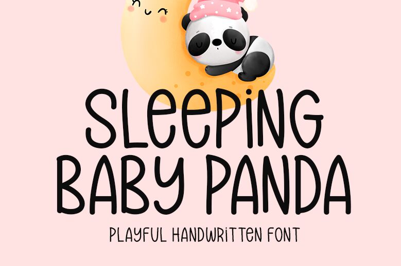 Sleeping Baby Panda Шрифт
