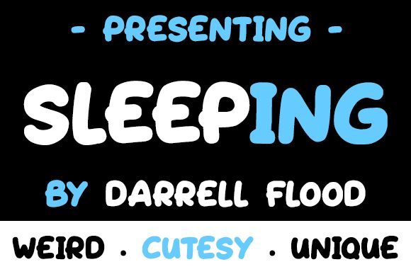Sleeping Schriftart
