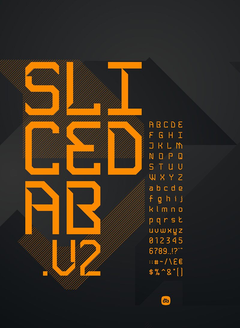Sliced AB الخط