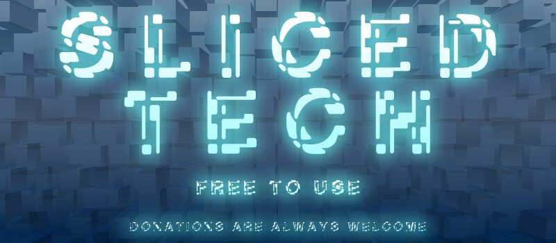 Sliced-Tech Font