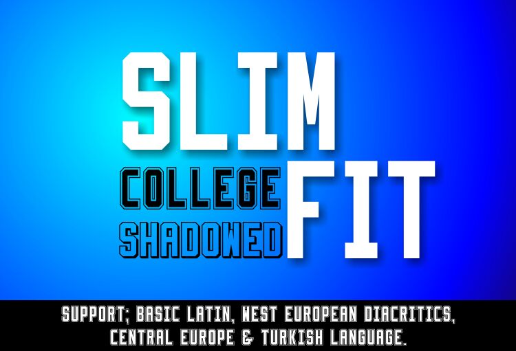 Slimfit Schriftart