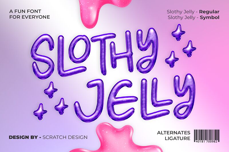 Slothy Jelly Schriftart