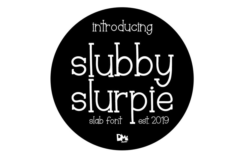 Slubby Slurpie Schriftart