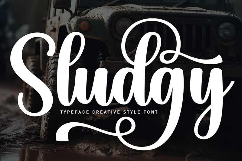 Sludgy Schriftart