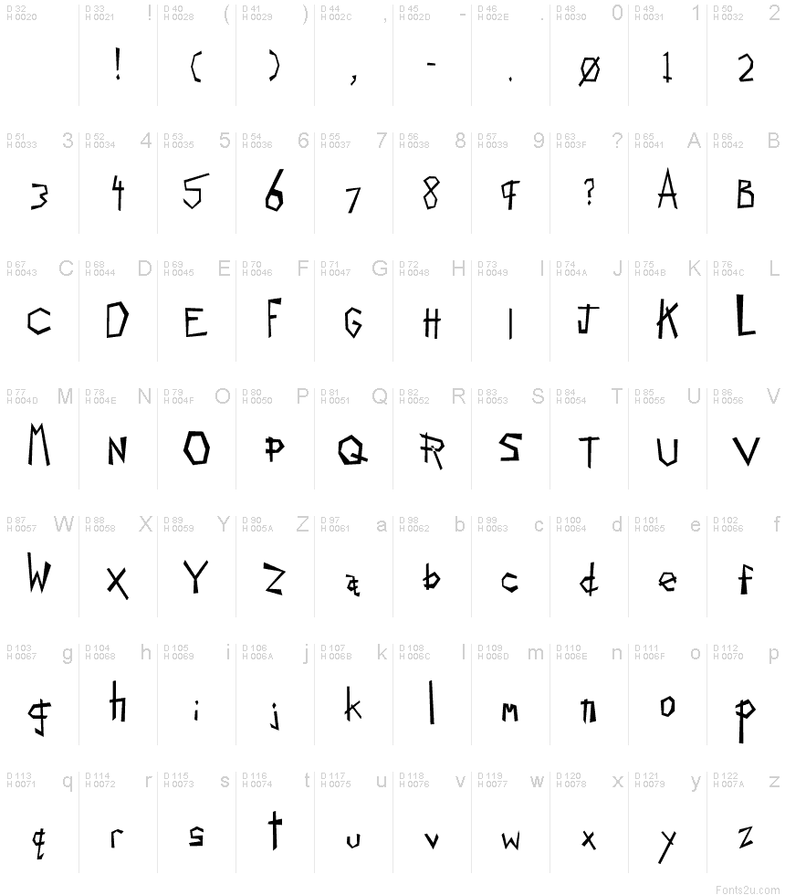 Sloppy Joe font | Fonts2u.com