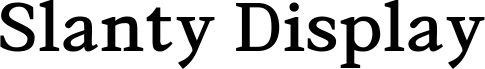 Slanty Display Bold