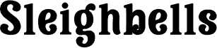 Sleighbells font