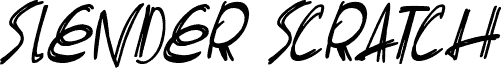 Slenderscratch Italic