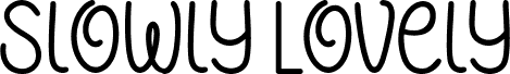 Slowly Lovely Sans 字体