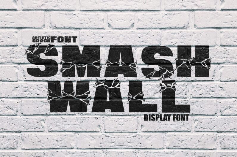 Smash Wall Schriftart