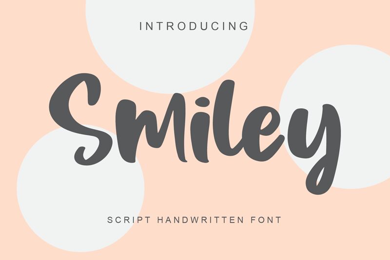 Smiley Schriftart