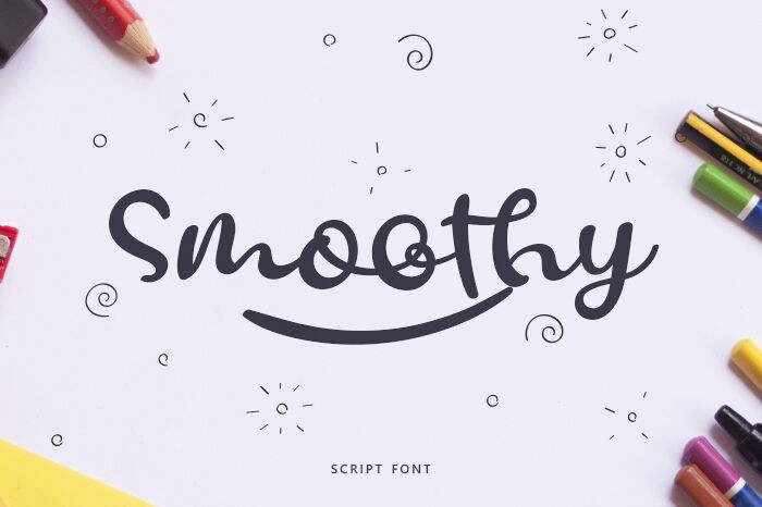 Smoothy Schriftart