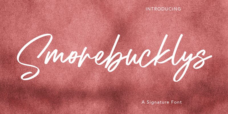 Smorebucklys Druh písma