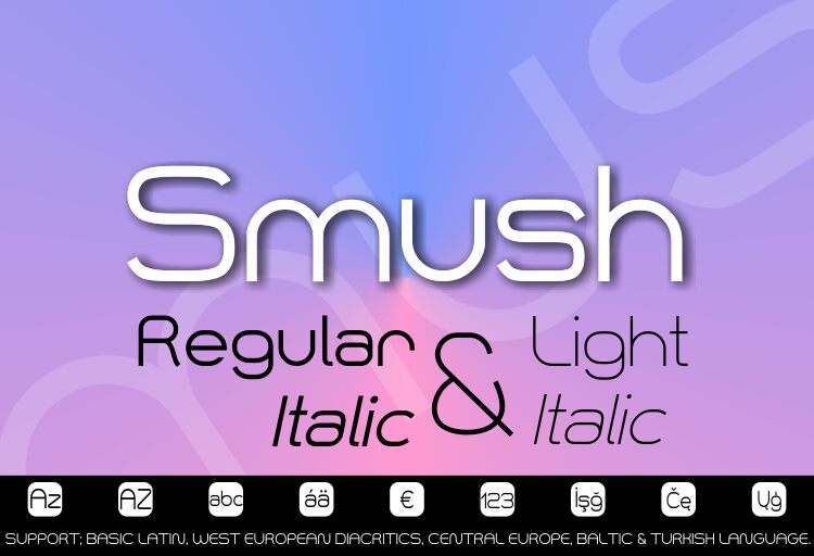 Smush Schriftart
