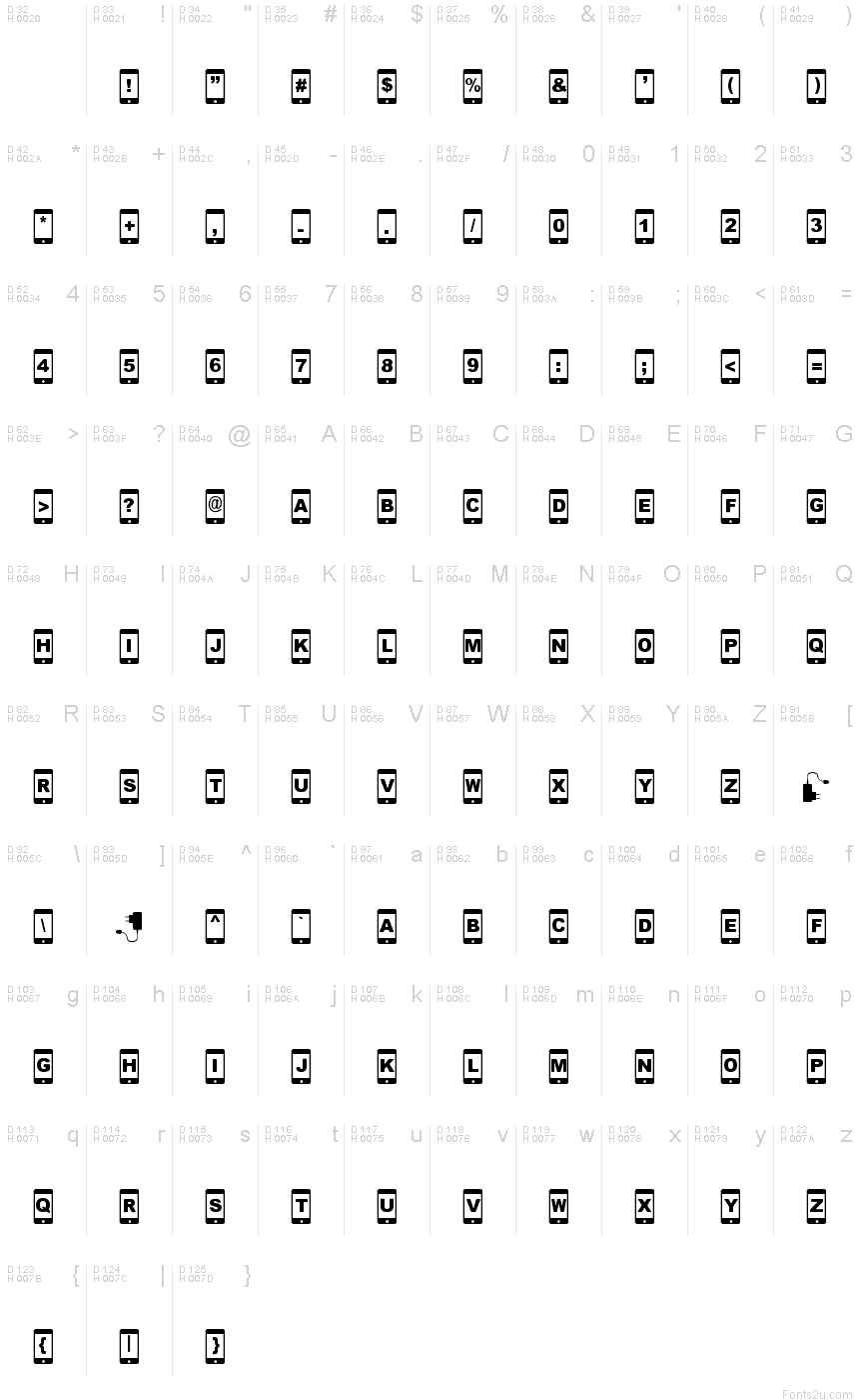 [smartphone] font | Fonts2u.com