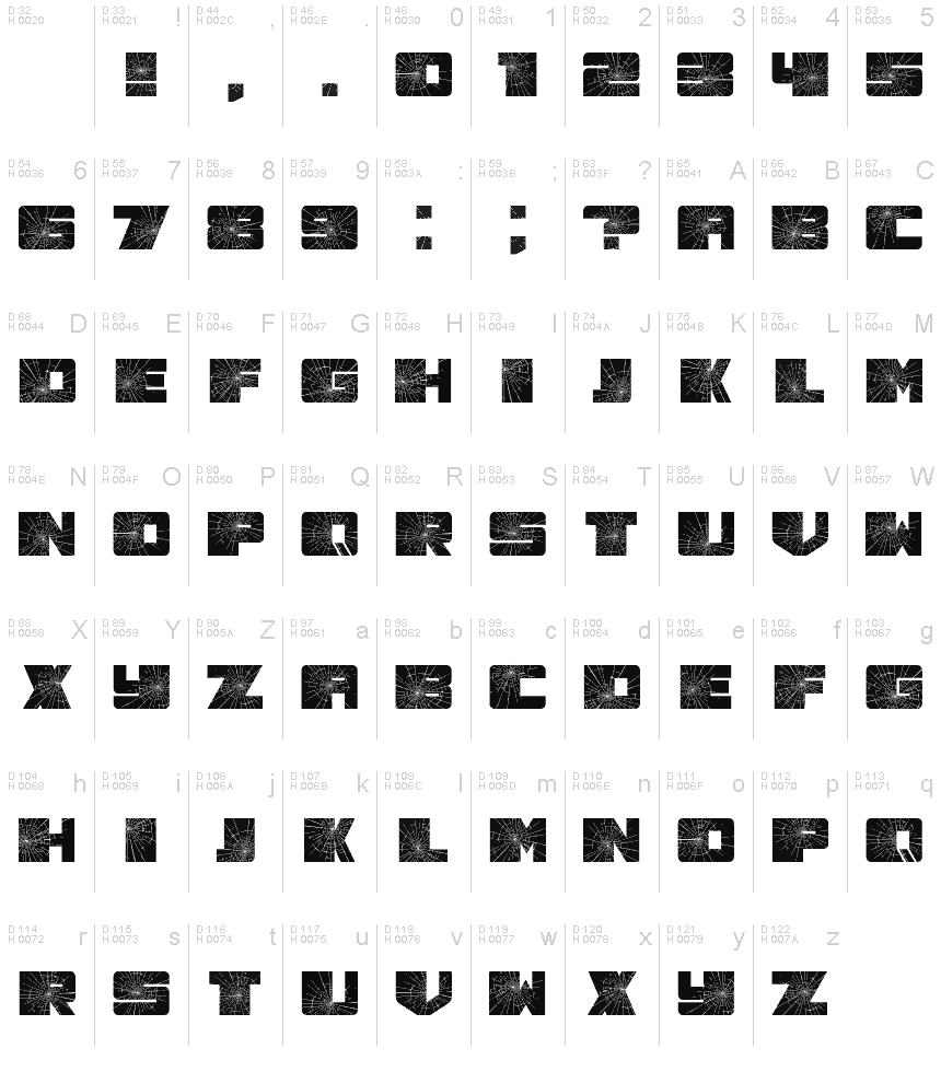 Smashed Regular Font