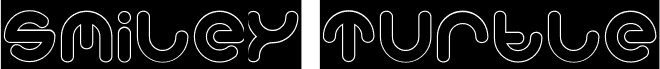 معاينة خط Smiley Turtle-Hollow-Inverse