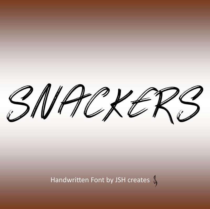 Snackers Druh písma