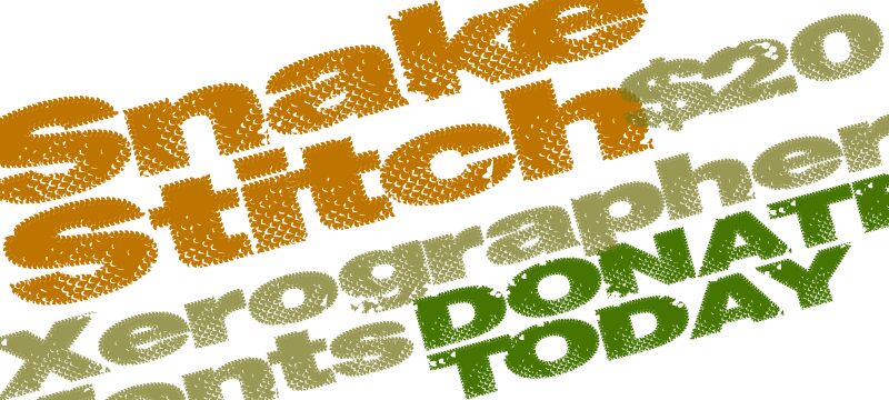 SnakeStitch Czcionka