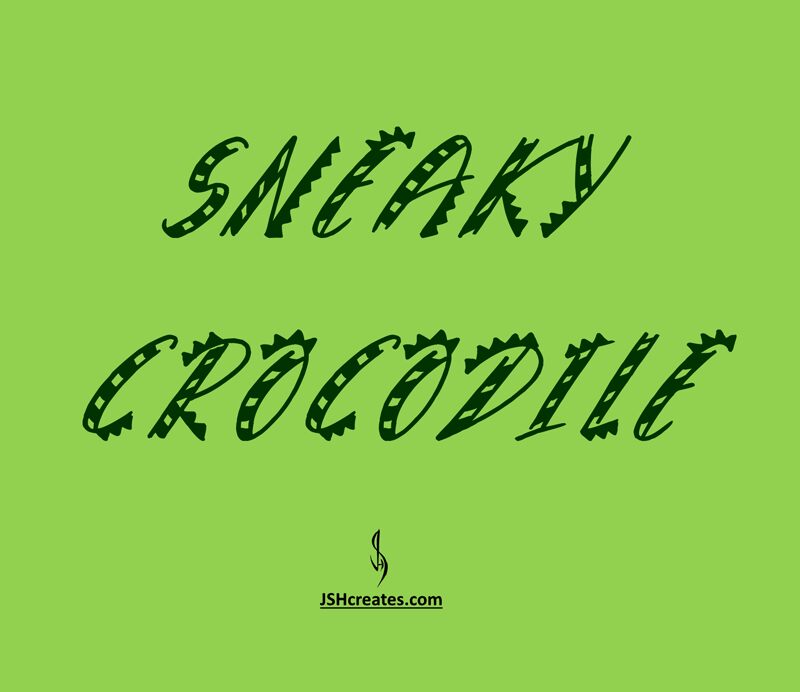 Sneaky Crocodile Schriftart