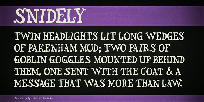 Snidely Font