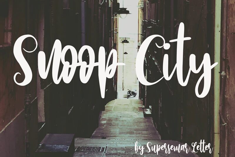Snoop City Carattere
