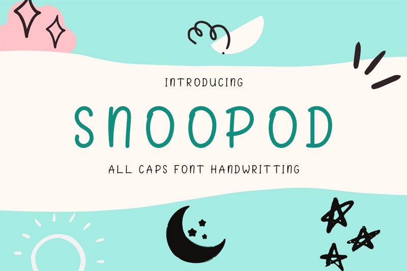 SNOOPOD Schriftart