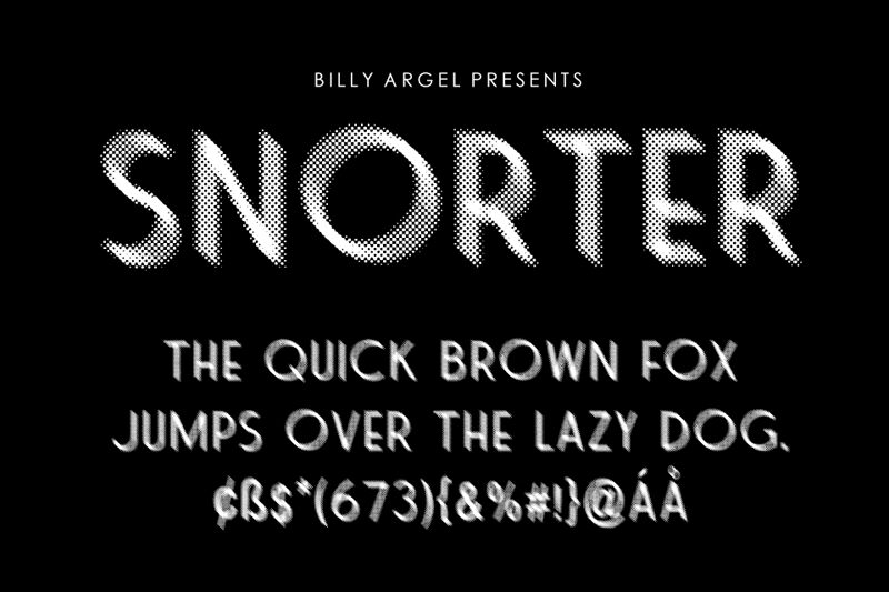 SNORTER Schriftart
