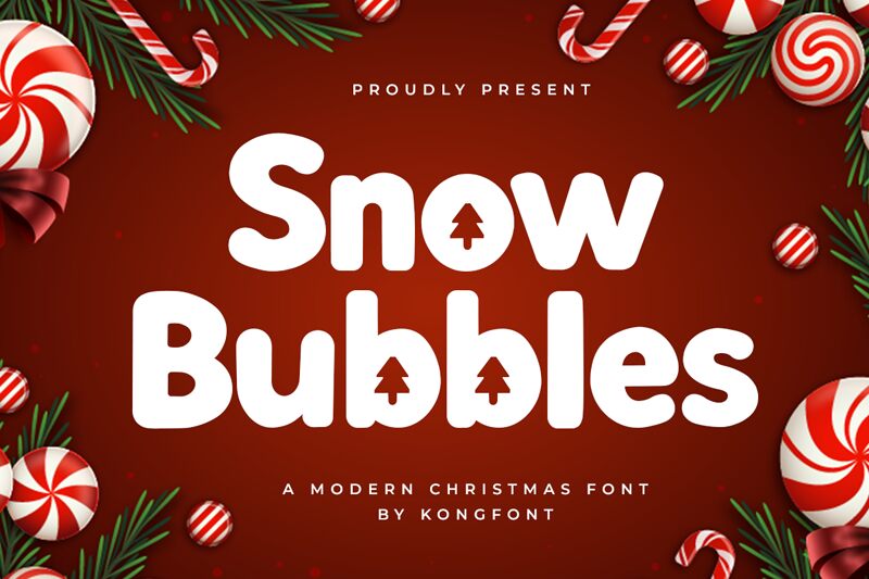 Snow Bubbles Font