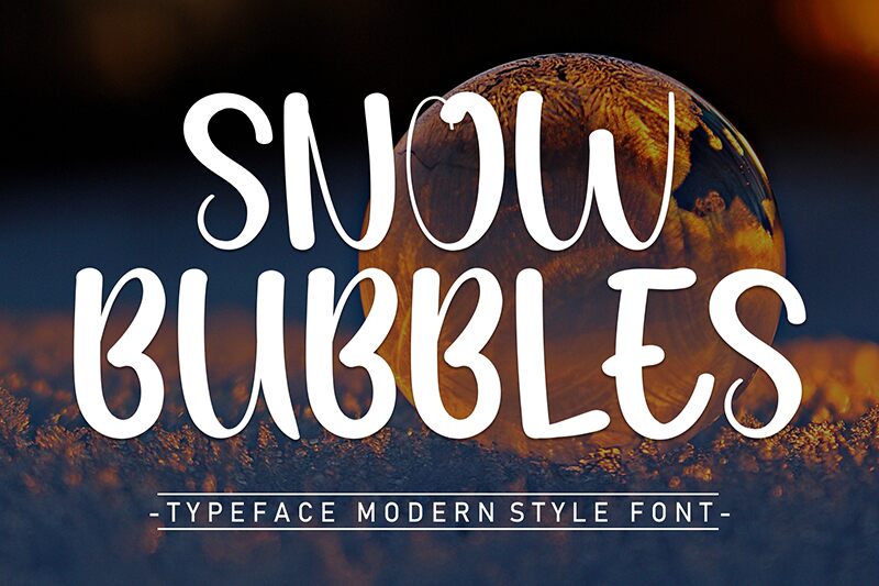Snow Bubbles الخط 